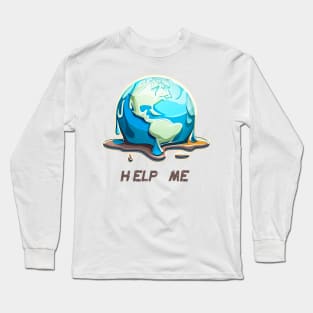 Help Me | Planet in Perli Long Sleeve T-Shirt
